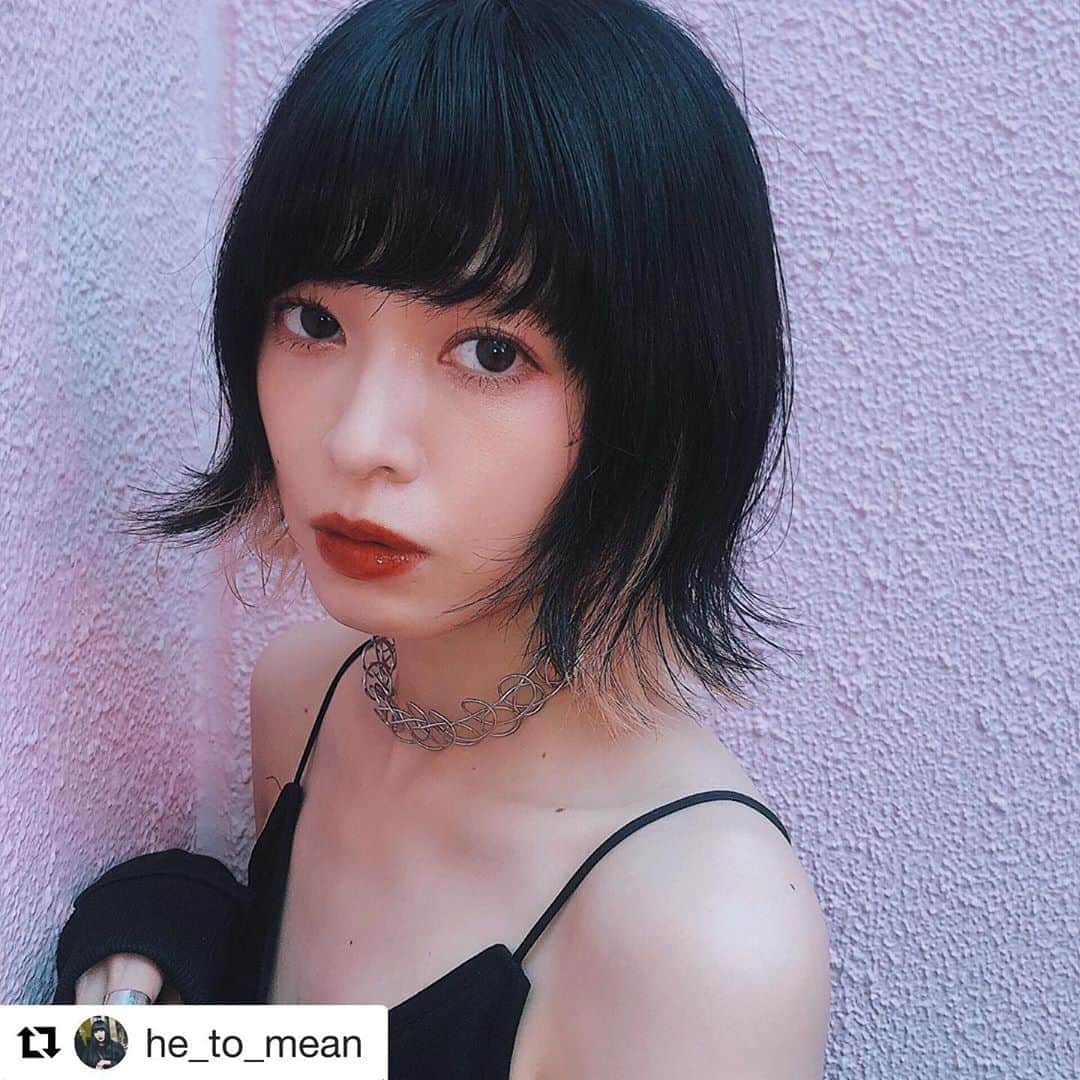 永井亜子さんのインスタグラム写真 - (永井亜子Instagram)「ひとみメイクだしん🍒 湿気と戦った日  #Repost @he_to_mean with @get_repost ・・・ hairmake up for @ako03270327」7月2日 22時33分 - ako_nagai