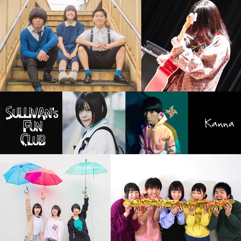 未確認フェスティバルのインスタグラム：「7月15日(月・祝)名古屋BOTTOM LINE出演アーティスト決定！  須彪アオ New York Nikolaschka 天野 凛音 あるくとーーふ SULLIVAN’s FUN CLUB goomiey 磨耶 Kanna  ゲストアーティストは緑黄色社会‼️💡10代ミュージシャンたちとの共演を目撃しにきてほしい！👀✨もちろんライブステージは入場無料！  #マイナビ未確認フェスティバル2019 #未確認 #ライブステージ #緑黄色社会 #BOTTOMLINE #夏フェス #音楽 #10代アーティスト#名古屋 #nagoya #入場無料」