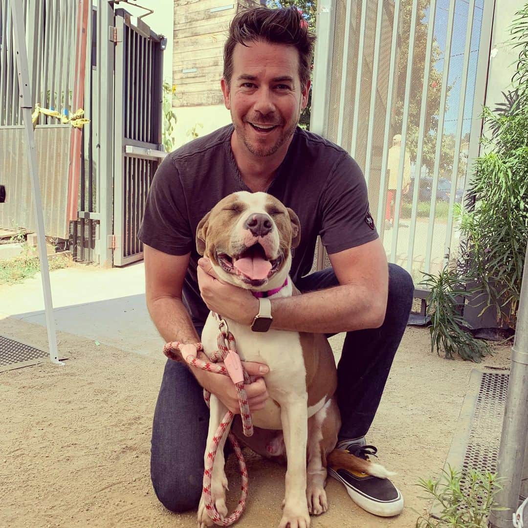 ジェリー・トレイナーさんのインスタグラム写真 - (ジェリー・トレイナーInstagram)「Bruce had been at the shelter since December! It’s a jailbreak. Fostering this big teddy bear for #4daysforlife. Special thanks to all the volunteers at @apurposefulrescue and @northcentralshelter and @bigpantsmiller  for the back up!」7月3日 9時57分 - jerrytrainor