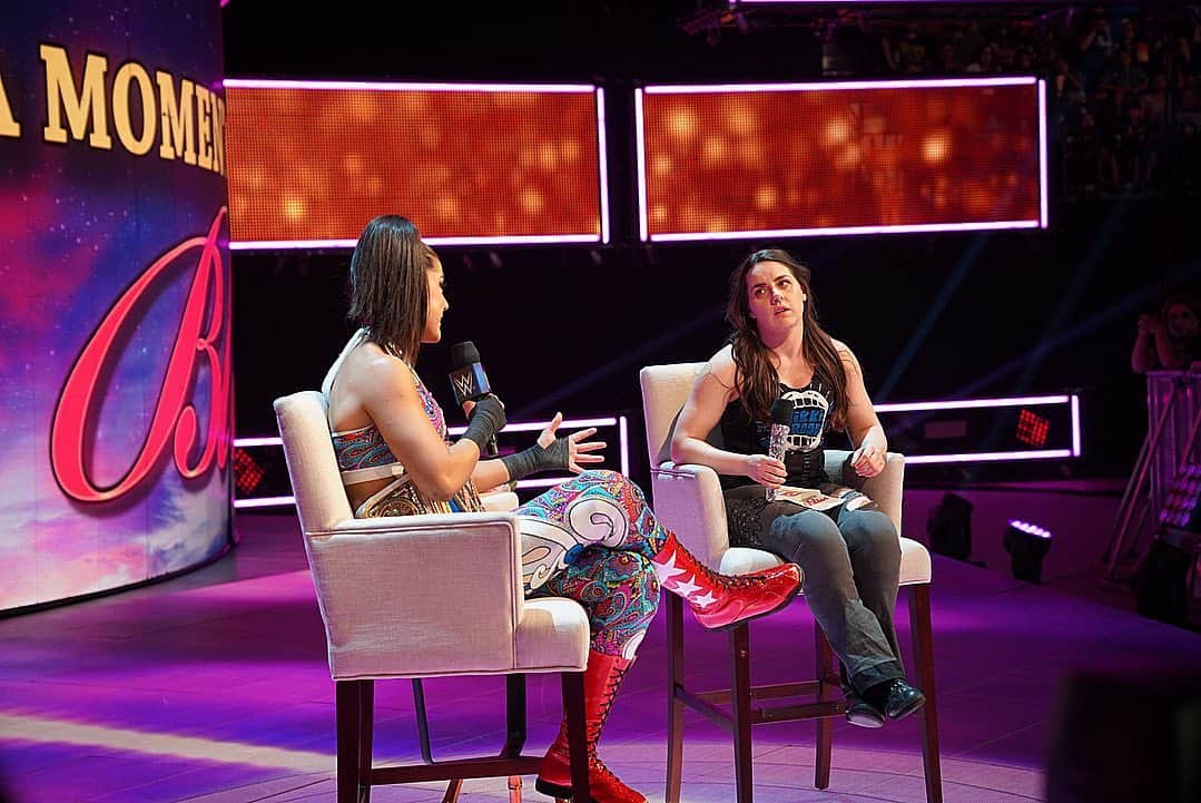 WWEさんのインスタグラム写真 - (WWEInstagram)「@nikkicrosswwe made her hosting debut on #MomentOfBliss, but @itsmebayley might have set her off too much. The two face off on #SDLive NEXT!」7月3日 9時52分 - wwe