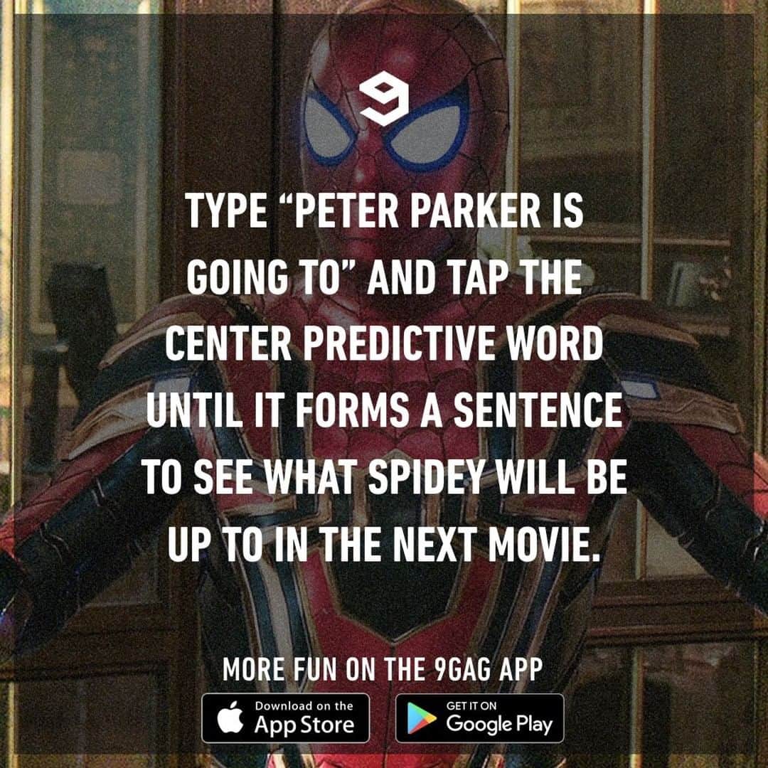 9GAGさんのインスタグラム写真 - (9GAGInstagram)「Peter Parker is going to take care of my dog and eat pizza all day.⠀ #spiderman #farfromhome #peterparker #tomholland」7月3日 10時00分 - 9gag