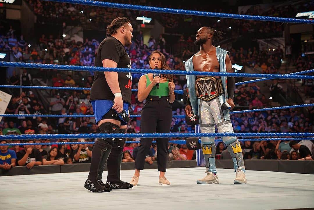 WWEさんのインスタグラム写真 - (WWEInstagram)「Face-to-face. Less than two weeks before they square off at #ExtremeRules, @thetruekofi & @samoajoe_wwe speak their minds. #SDLive」7月3日 10時07分 - wwe