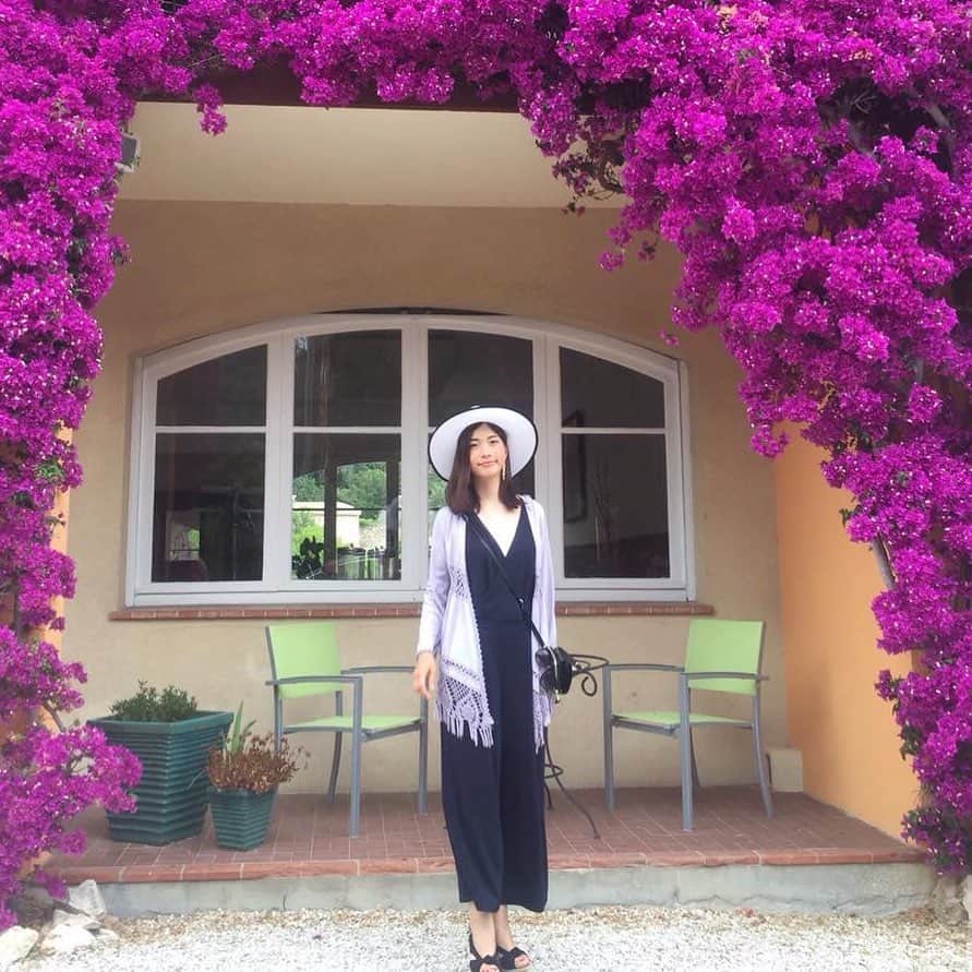 のインスタグラム：「3年前の懐かしシリーズ🌸 . ここのホテル本当に素敵だったなぁ…♪ . 写真整理していると、色々な思い出が蘇りますね📷 . 今年は今まで以上の年になるはず✨ . 今日も1日愉しんでいきましょう💫 . #montecarlo #japanesegirl  #trip #可愛いホテル #flower #asianmodel #yolo」