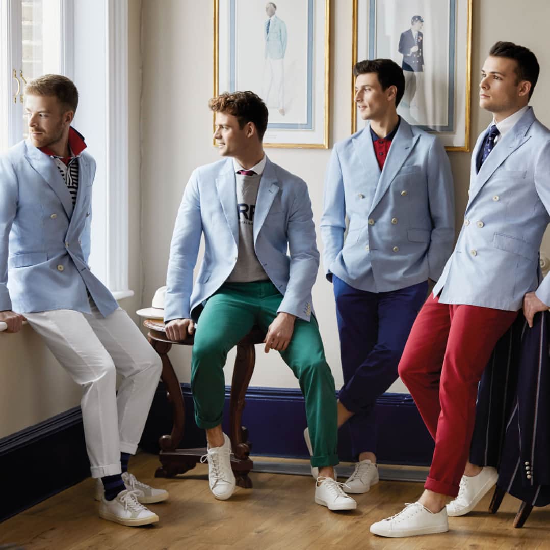 ハケットのインスタグラム：「One day to go! We cannot wait to get stuck into this year’s @henleyroyalregatta and we want you to join us - be sure to watch our stories over the next five days for exclusive coverage of the event. See you there! #BlazersOfGlory #HenleyRoyalRegatta」
