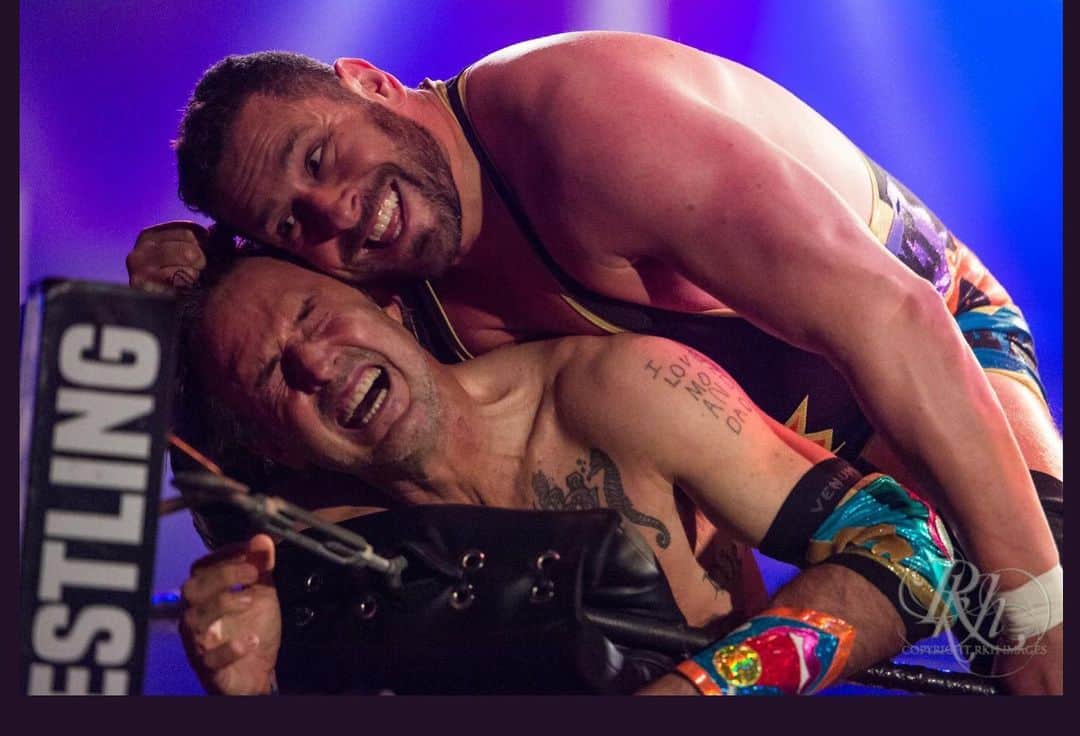 デヴィッド・アークエットさんのインスタグラム写真 - (デヴィッド・アークエットInstagram)「Still one of my proudest moments in wrestling @coltcabana #wrestlepalooza photo cred @effiestop」7月3日 3時05分 - davidarquette