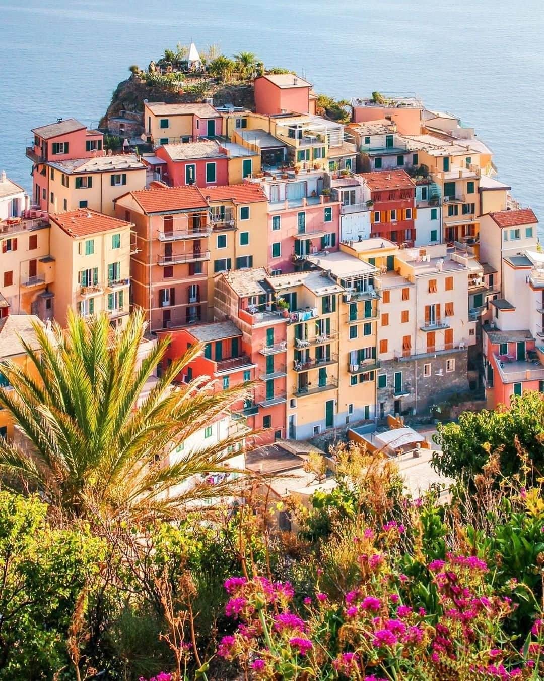 Travel + Leisureさんのインスタグラム写真 - (Travel + LeisureInstagram)「Some of Cinque Terre’s most iconic photographs are of Manarola’s marina, with its cascade of colorful houses tumbling down towards the sea. Get our guide to the region at the link in bio! #tlpicks courtesy of @andiamoconnoi_」7月3日 7時06分 - travelandleisure