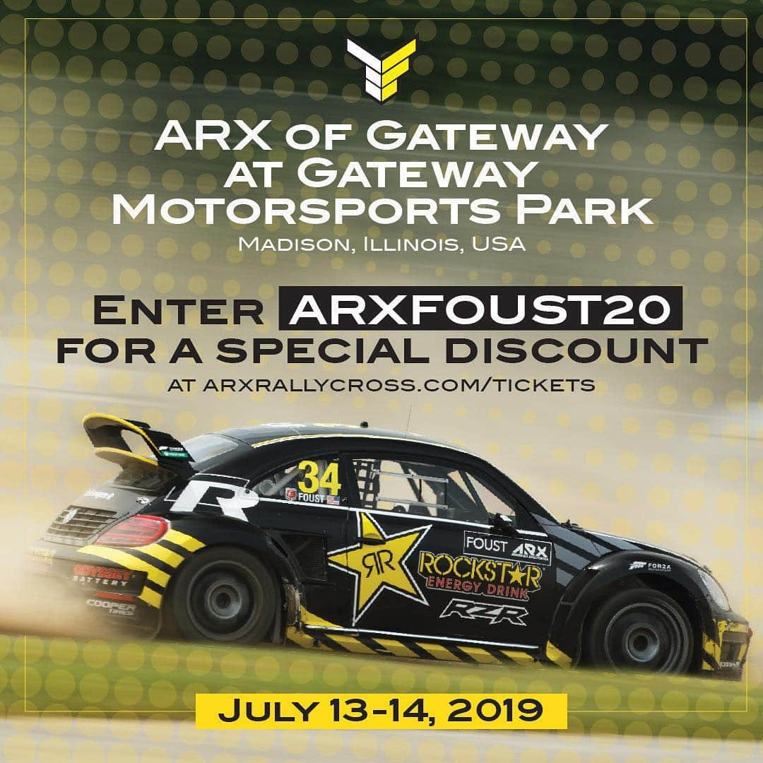 タナー・フォウストさんのインスタグラム写真 - (タナー・フォウストInstagram)「We're 10 days away from @arxrallycross of Gateway at World Wide Technology Raceway. Enter ARXFOUST20 for a special discounted ticket rate! Get your tickets now at arxrallycross.com/tickets」7月3日 8時21分 - tannerfoust