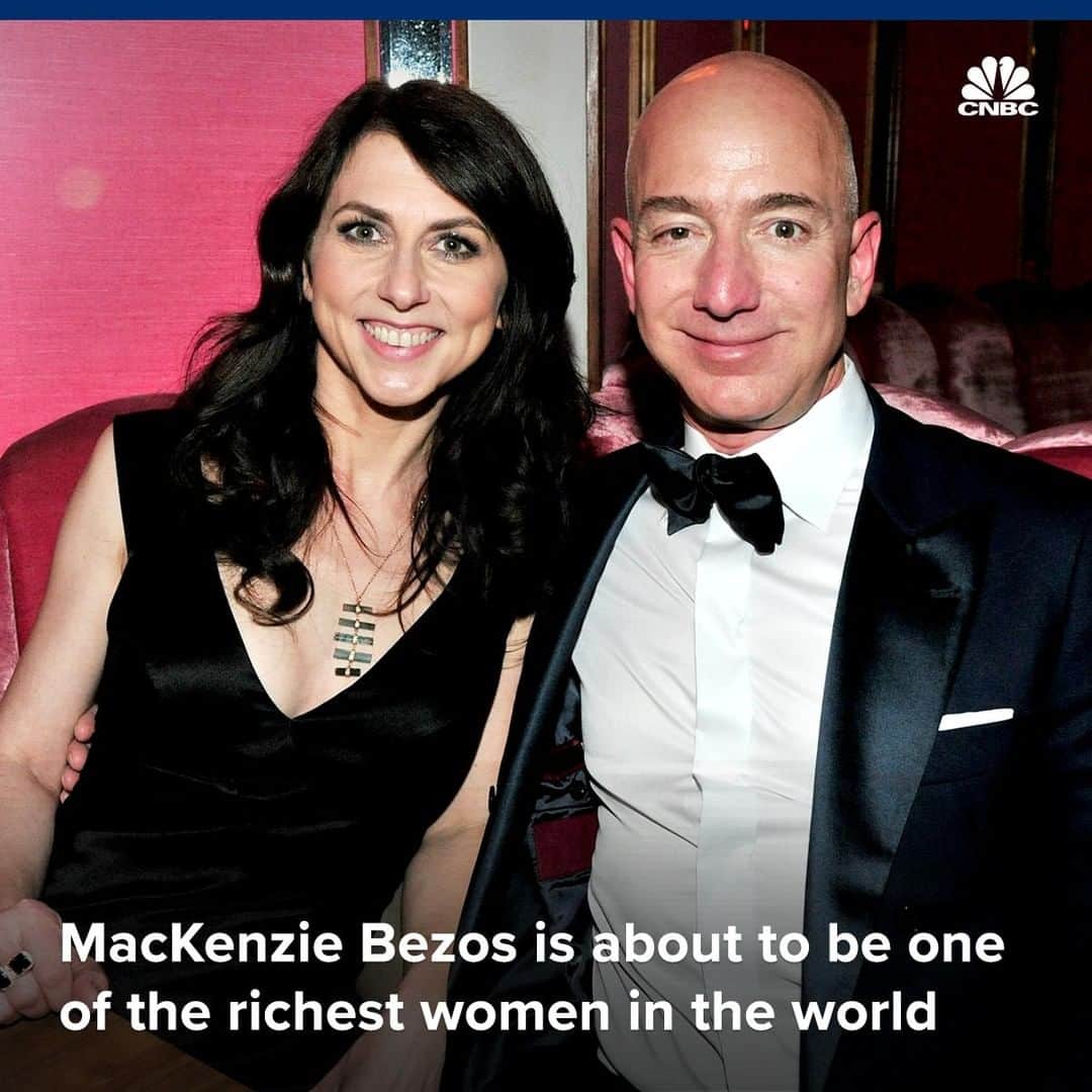 CNBCさんのインスタグラム写真 - (CNBCInstagram)「MacKenzie Bezos announced the news of her own divorce settlement with Amazon CEO Jeff Bezos in April, but the transfer of Amazon stock to her is expected to happen this week, according to Bloomberg. ⁠ ⁠ Bezos will receive about a 4% stake in Amazon, currently worth nearly $38 billion.⁠ ⁠ The settlement will make Bezos the fourth-richest woman in the world. Details at the link in bio.⁠ ⁠ ⁠ (via @cnbcmakeit)*⁠ *⁠ *⁠ *⁠ *⁠ *⁠ *⁠ *⁠ #mackenziebezos  #money #jeffbezos #bezos #fortune #divorce #business #cnbc #cnbcmakeit」7月3日 8時35分 - cnbc