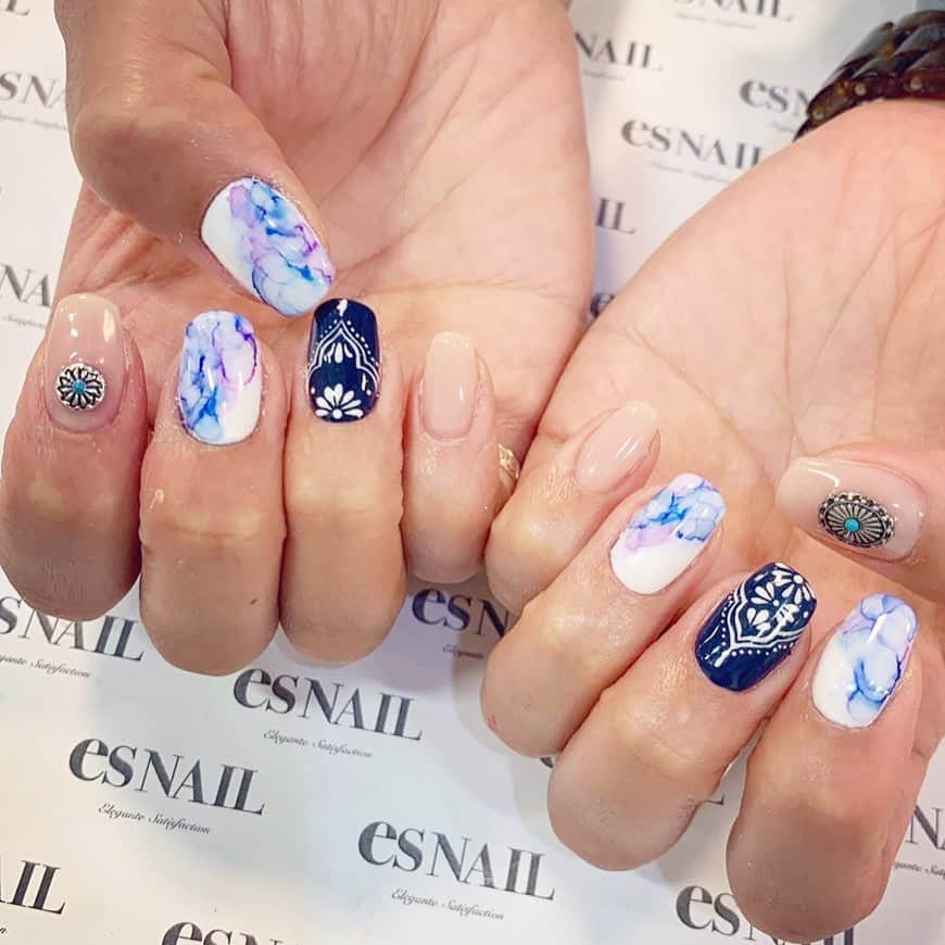 esNAILさんのインスタグラム写真 - (esNAILInstagram)「. 🌊🌊🌊 . #nail#nails#nailart#naildesign#esnail#esnail_shibuya#gelnail#ネイル#エスネイル#ジェルネイル#esネイル#ネイルデザイン#美甲#tokyo#shibuya#newnail#渋谷店#新宿店#吉祥寺店#大宮店#名古屋店#大阪店#福岡店 @esnail_la」7月3日 8時53分 - esnail_japan