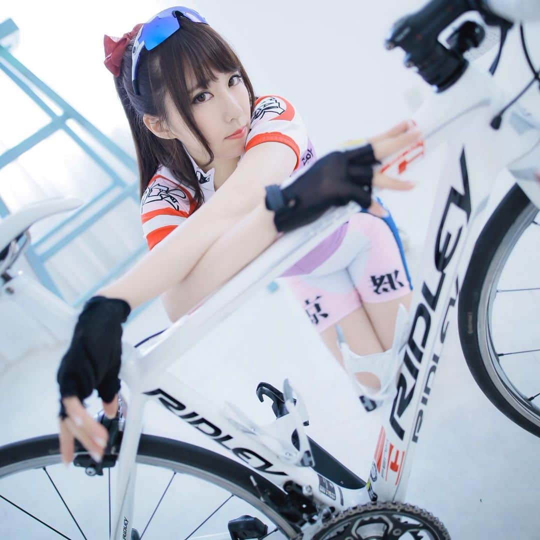林檎蜜紀さんのインスタグラム写真 - (林檎蜜紀Instagram)「実は京都伏見のジャージも着たことある💜  Enjoy your ride 🚴  #kawaii  #ridley  #ridleybikes  #kyoto #自転車  #自転車女子  #サイクルジャージ #cycling #cyclinggirl #velogirl #bikegirl #sportygirl #mtbqueen #mtbgirl #sport #biking #strava #condition #fit #fitness #repost #cyclingfan #cyclinglovers #instagram #instalike #bikestagram  #cyclinglife  #cyclelikeagirl #japanese #ポニーテール女子」7月3日 9時06分 - ringo_mitsuki