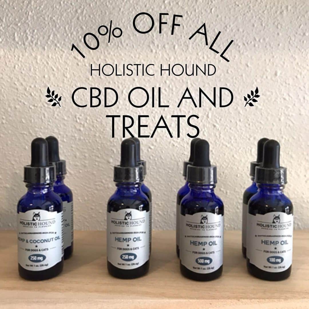 Dogs by Ginaのインスタグラム：「Got a dog who doesn’t like fireworks? Stop by the shop tomorrow and pick up some CBD oil and treats.  Holistic Hound supplements are derived from full spectrum hemp, which contains CBD plus minor cannabinoids, terpenes, flavonoids, fatty acids and other beneficial constituents. These work together for what is known as “the entourage effect” for optimal therapeutic benefit(Holistichoundhemp.com). CBD helps not only with anxiety, but with immune support, joint support, and antioxidant.」
