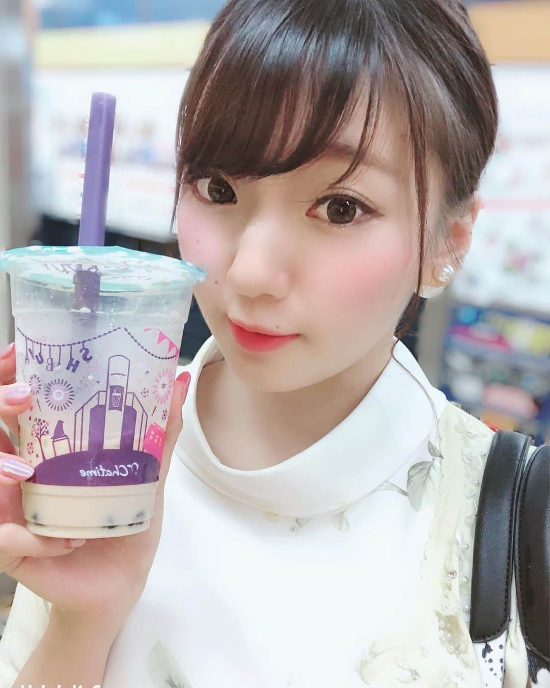 加藤恵里奈のインスタグラム：「渋谷Chatime #タピオカ #chatime  太る原因🙄🙄🙄」