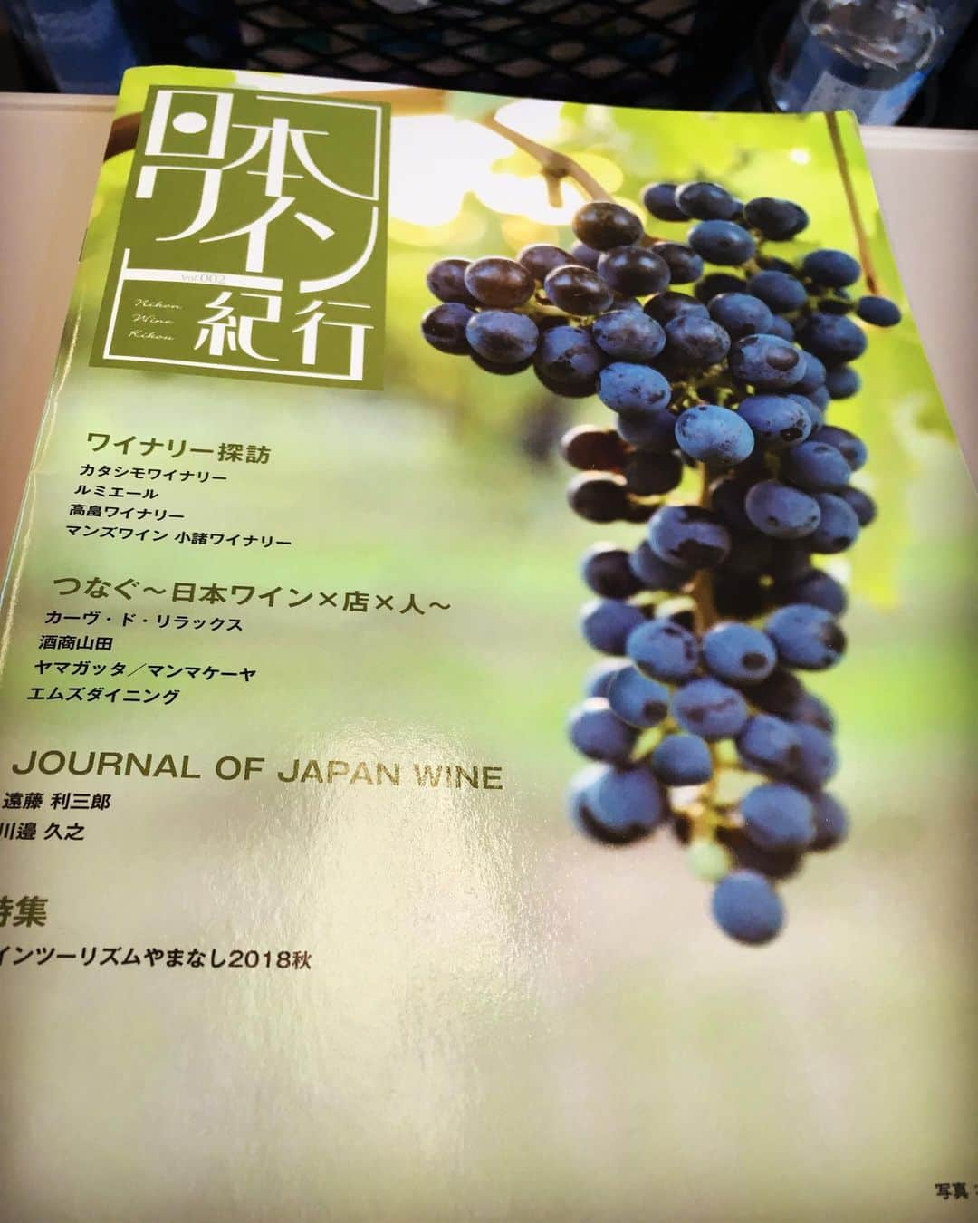 ひぐち君さんのインスタグラム写真 - (ひぐち君Instagram)「移動中に🍷 #日本ワイン紀行 #日本ワイン 🇯🇵 #japanesewine #vinjaponais  #wine #vin #vino #winetime #winelover #instawine #wineexpert  #winemagazine」7月3日 19時37分 - higehiguchi