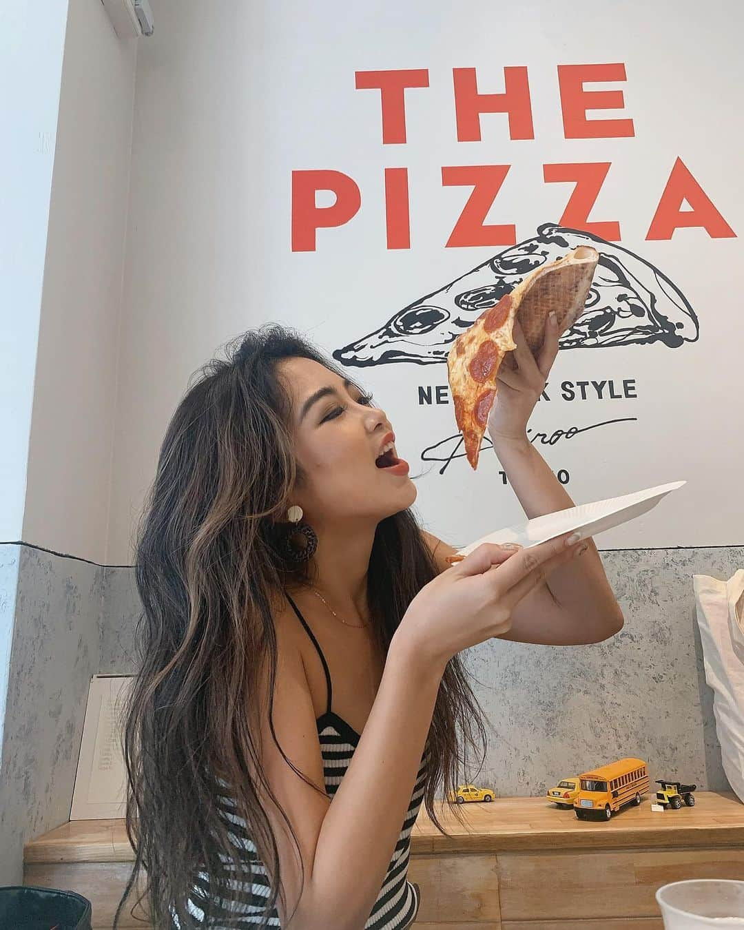 Yumaikaさんのインスタグラム写真 - (YumaikaInstagram)「pizza lunch🍕 ミミ残す派🤢 #gyda @gydajp」7月3日 11時41分 - _yumaika_