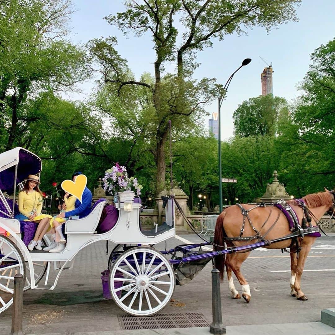 神田うのさんのインスタグラム写真 - (神田うのInstagram)「The Central Park became one of my daughter’s favorite spot. A horse carriage ride as requested. 😘 #nyc#newyork#newyorkcity#manhattan#マンハッタン#ニューヨーク#ニューヨーク旅行#家族旅行#centralpark#セントラルパーク#やっぱり#美しい#公園#ストロベリーフィールズ#strawberryfields #ジョンレノン#johnlenno#馬車#horsecarriage#母娘#親子リンクコーデ#親子コーデ#お揃いコーデ#matchingfashion#matchingcordinate#神田うの#unokanda」7月3日 11時35分 - unokandaofficial