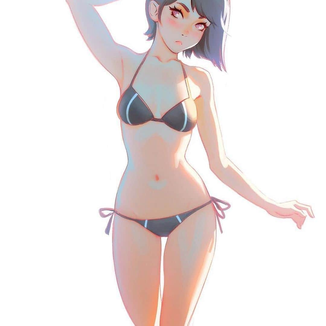 イリヤ・クブシノブ さんのインスタグラム写真 - (イリヤ・クブシノブ Instagram)「Swimsuit! [2017] ⭐️ You can support me and get access to all of my illustrations’ process videos, PSDs, brushes, high-res versions as rewards at my Patreon page (link in bio) ✨」7月3日 12時45分 - kuvshinov_ilya