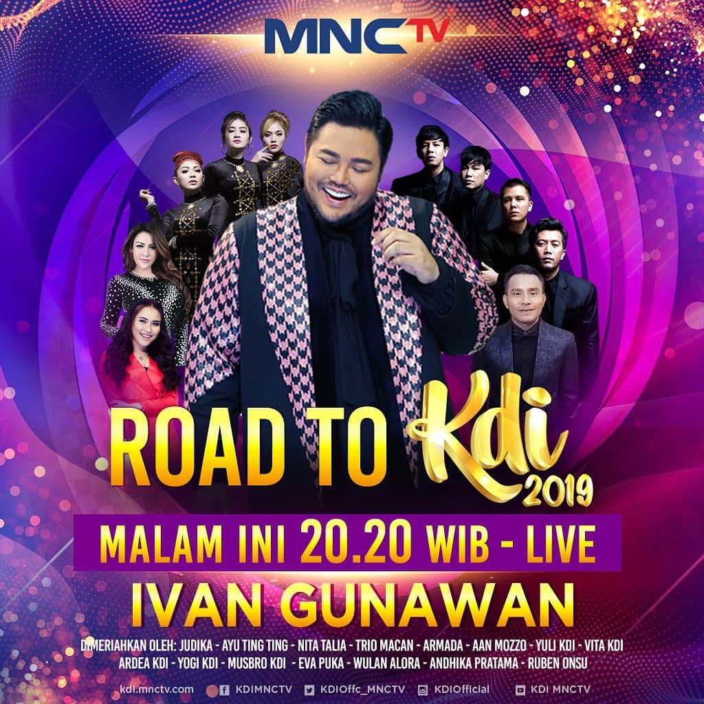 Ivan Gunawanさんのインスタグラム写真 - (Ivan GunawanInstagram)「. “ ROAD TO KDI 2019 , @ivan_gunawan akan menghibur kalian semua, pastinya dengan membawakan single “MAU KAWIN” disiarkan langsung dari MNC TV , jam 20.20 malam WIB.  Jangan sampai ketinggalan yaaaa..... “ @ayutingting92 @jud1ka . #ivangunawan #maukawin #hitssingle #live #mnctv #roadtokdi2019 @officialmnctv」7月3日 12時50分 - ivan_gunawan