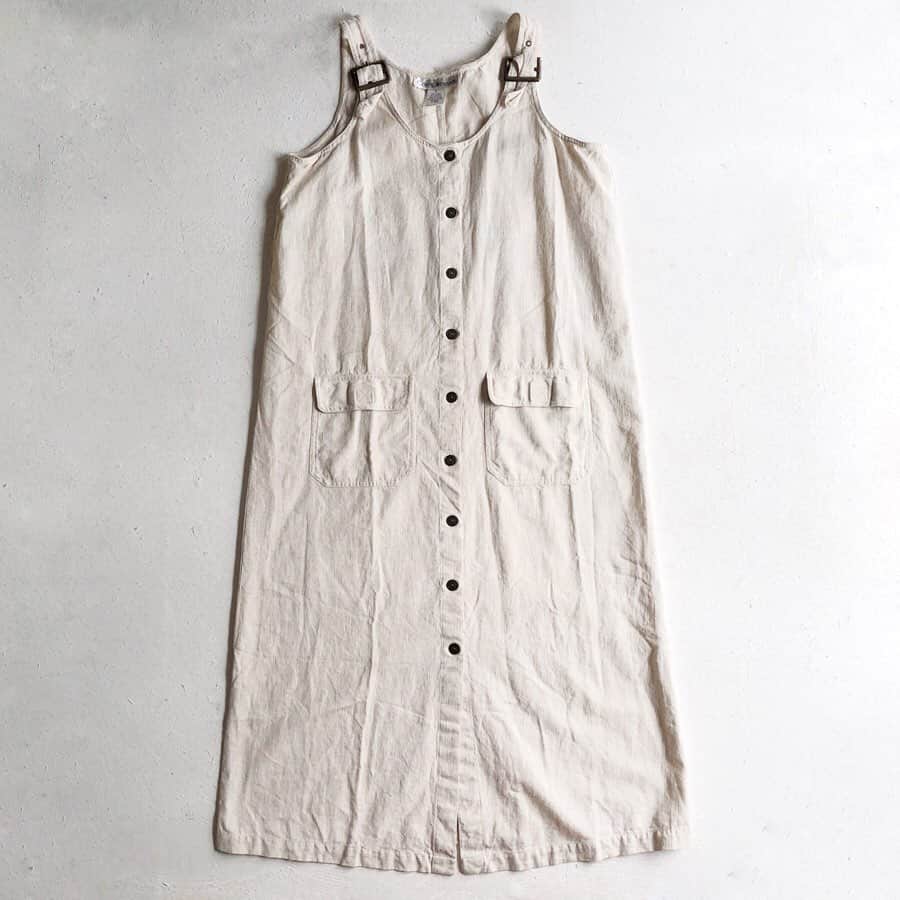 DROP...vintage select shopさんのインスタグラム写真 - (DROP...vintage select shopInstagram)「【New stuff】 1990s Compliments MADE IN INDIA salopette one-piece linen×cotton  size S PRICE ¥8000-(+TAX) 小さいシミ有。 DMへお問い合わせ宜しくお願い致します」7月3日 13時54分 - tokyo_drop