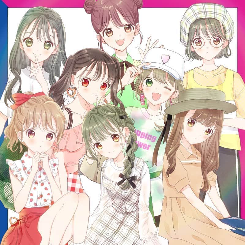 池田春香さんのインスタグラム写真 池田春香instagram りぼん8月号本日発売 サーティワン アイスクリームlovebookの31アイスのフレーバーイメージ女子のイラストを担当させていただいています 誰になったか教えていただけたら嬉しいです りぼん サーティワン 7