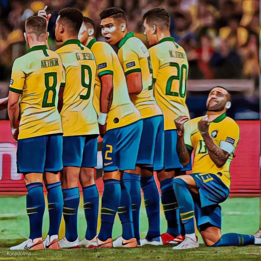 のインスタグラム：「@danialves 💛🇧🇷 #brasil」