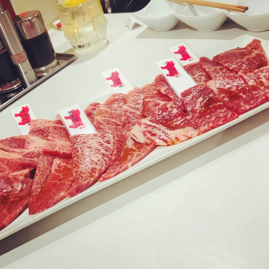 Q太郎さんのインスタグラム写真 - (Q太郎Instagram)「#浦和#elan#エラン#仕事前に#食事#肉#焼肉#中落ちカルビ#おすすめの#5種盛り合わせ」7月4日 5時45分 - qtaro.jun