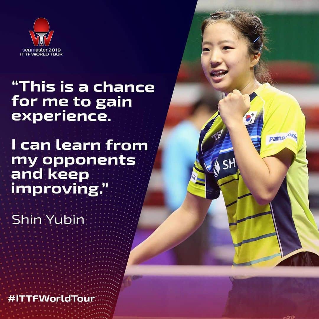 ITTF Worldさんのインスタグラム写真 - (ITTF WorldInstagram)「Yes, she lost today... BUT 1️⃣4️⃣-year old Shin Yubin will be 🔙 again. 💪  Remember the name! 🇰🇷🌟🏓 #ITTFWorldTour #2019KoreaOpen」7月3日 21時32分 - wtt