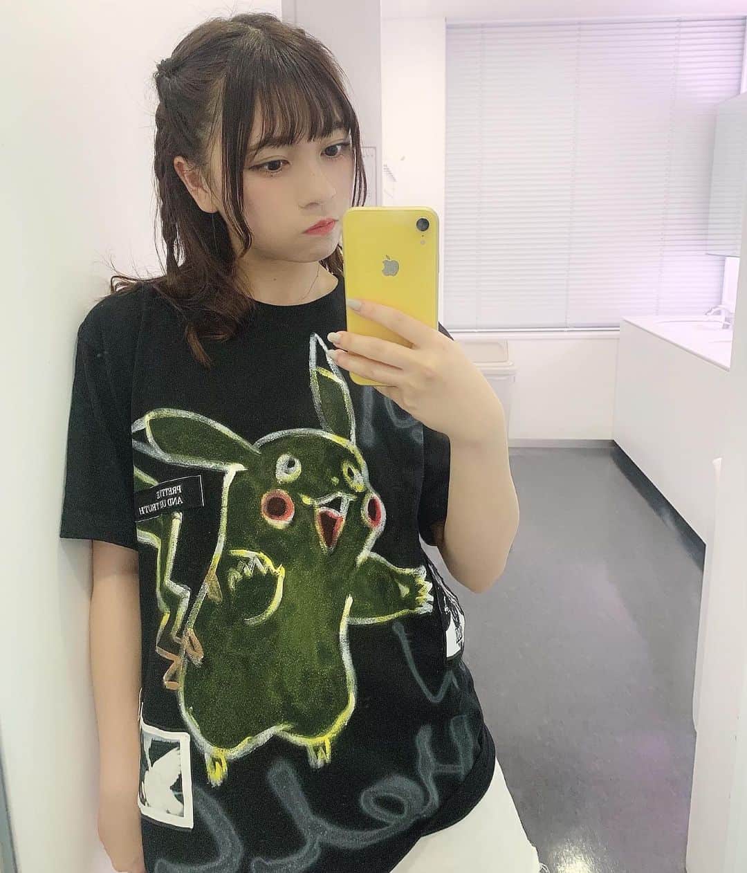 廣川奈々聖さんのインスタグラム写真 - (廣川奈々聖Instagram)「ぴっかっちゅ〜だฅ•ω•ฅ﻿⚡️ ﻿ ﻿ #pokemon #pikachu」7月3日 22時27分 - nanaseven7_u_u