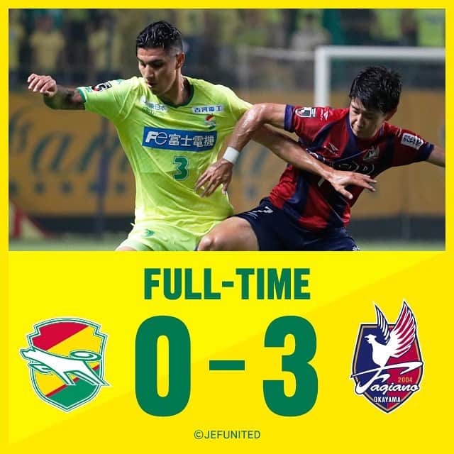 ジェフユナイテッド市原・千葉のインスタグラム：「天皇杯2回戦vsファジアーノ岡山 0-3 #jefunited  #ジェフ千葉 #天皇杯 #2回戦 #JFA」