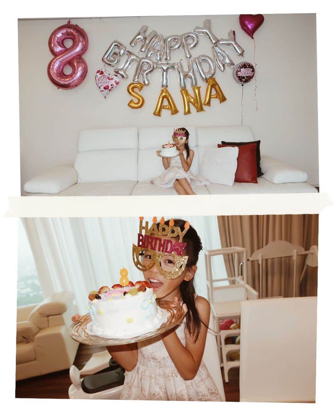 谷口紗耶香さんのインスタグラム写真 - (谷口紗耶香Instagram)「🎂Happy birthday🎂  SANA ❤︎❤︎❤︎❤︎❤︎❤︎❤︎❤︎❤︎❤︎❤︎❤︎❤︎ 8歳のお誕生日おめでとう🎉 早い〜！笑笑 ・ 妹が生まれて更に 頼もしくなったね！ サナがいなかったら本当にmamaは もっとてんやわんやしてると思います。😂 小さいmamaのおかげで本当に助かってる。❣️ ありがとう🥰 いつも元気すぎてずっと喋ってて、本が大好きな あなたのmamaになって８年。 ついつい 上の子には 厳しくなってしまうけど、二人でお出かけする時間 もっと増やそうね♥️ #ママリ#親バカ部#親バカ部ig_baby#親バカ部ig_kids」7月3日 22時35分 - saayaamam