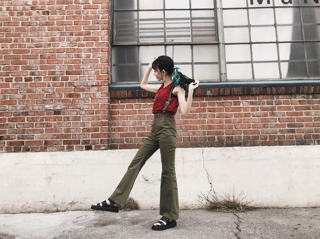 野島樺乃のインスタグラム：「#ske48 #frustration #laguagem #model #fashion #la #チェーン #summer #american #girlcrash」