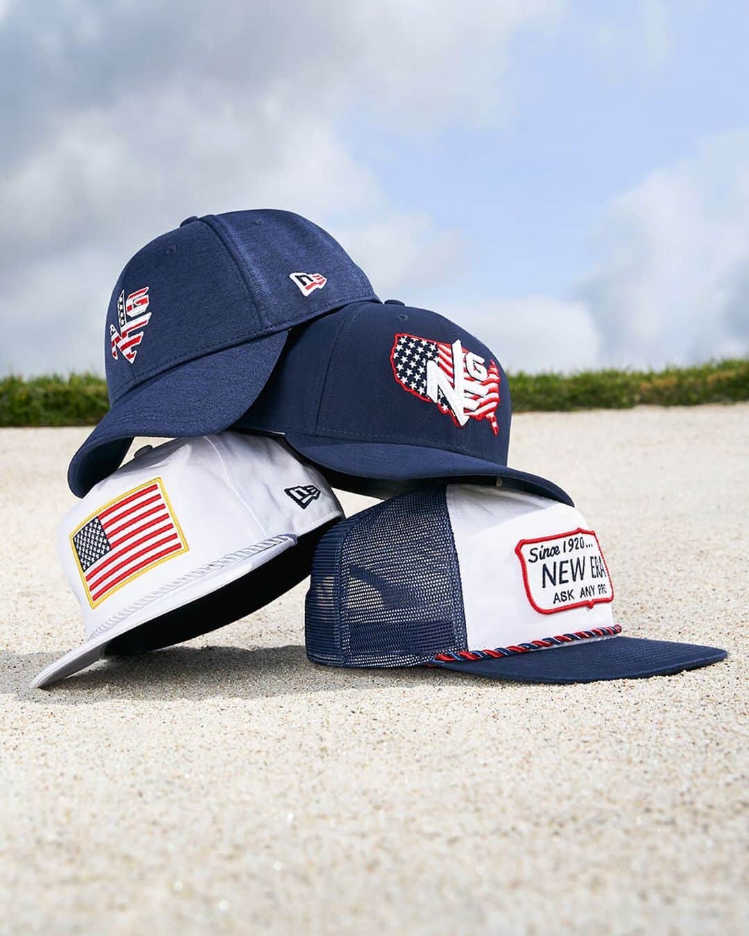 ニューエラ・キャップのインスタグラム：「Get a patriotic look with the New Era Golf Americana and Loudmouth collections available now at neweracap.com」