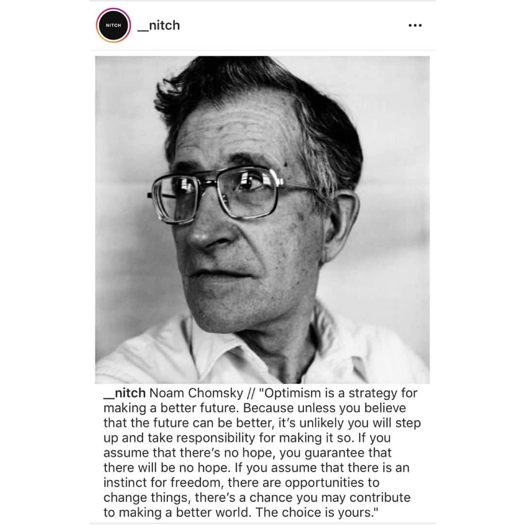 ナタリア・コルドバ・バックリーのインスタグラム：「“The choice is yours...” ~Noam Chomsky (If you’ve never read Mr. Chomsky, gift yourself the biggest of favors and worthiest of gifts and look him up. A beautiful mind and spirit...)」