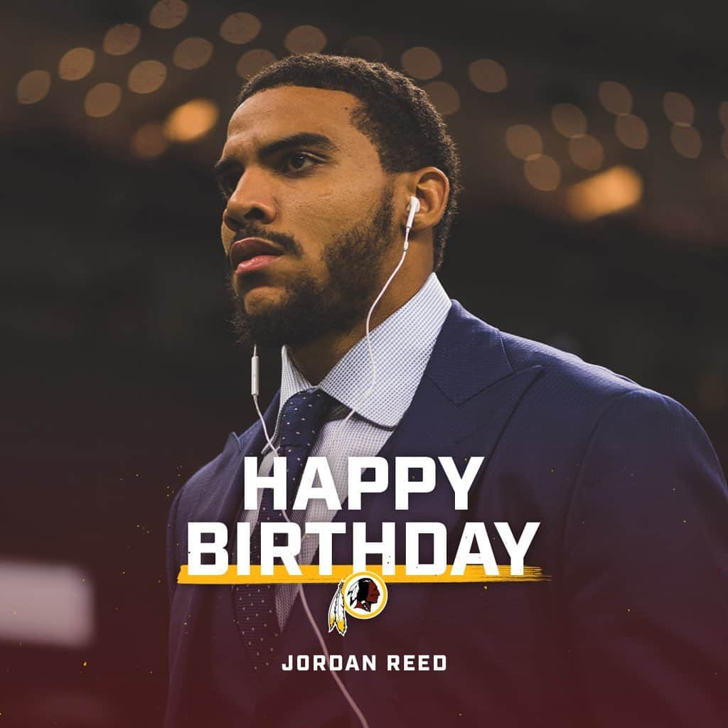 ワシントン・レッドスキンズさんのインスタグラム写真 - (ワシントン・レッドスキンズInstagram)「Double tap to wish Jordan Reed a #HappyBirthday!」7月4日 0時18分 - commanders