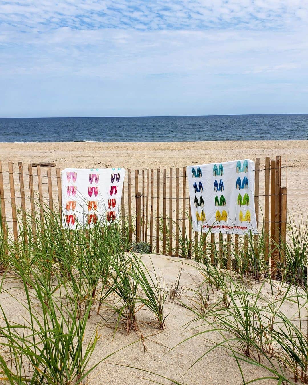 サラ・ジェシカ・パーカーさんのインスタグラム写真 - (サラ・ジェシカ・パーカーInstagram)「@sjpcollection beach towels as seen in their natural habitat.  They will be very busy for the next couple of months.  X, Sj」7月4日 0時19分 - sarahjessicaparker