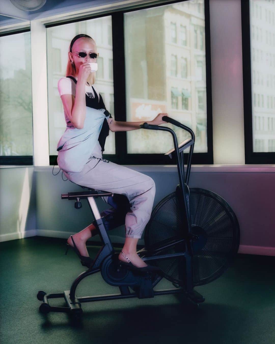 アレキサンダー・ワンのインスタグラム：「How we're trying to look for spin class. - New #Collection2 alexanderwang.t is here to get you through the summer. Shop it online now.」