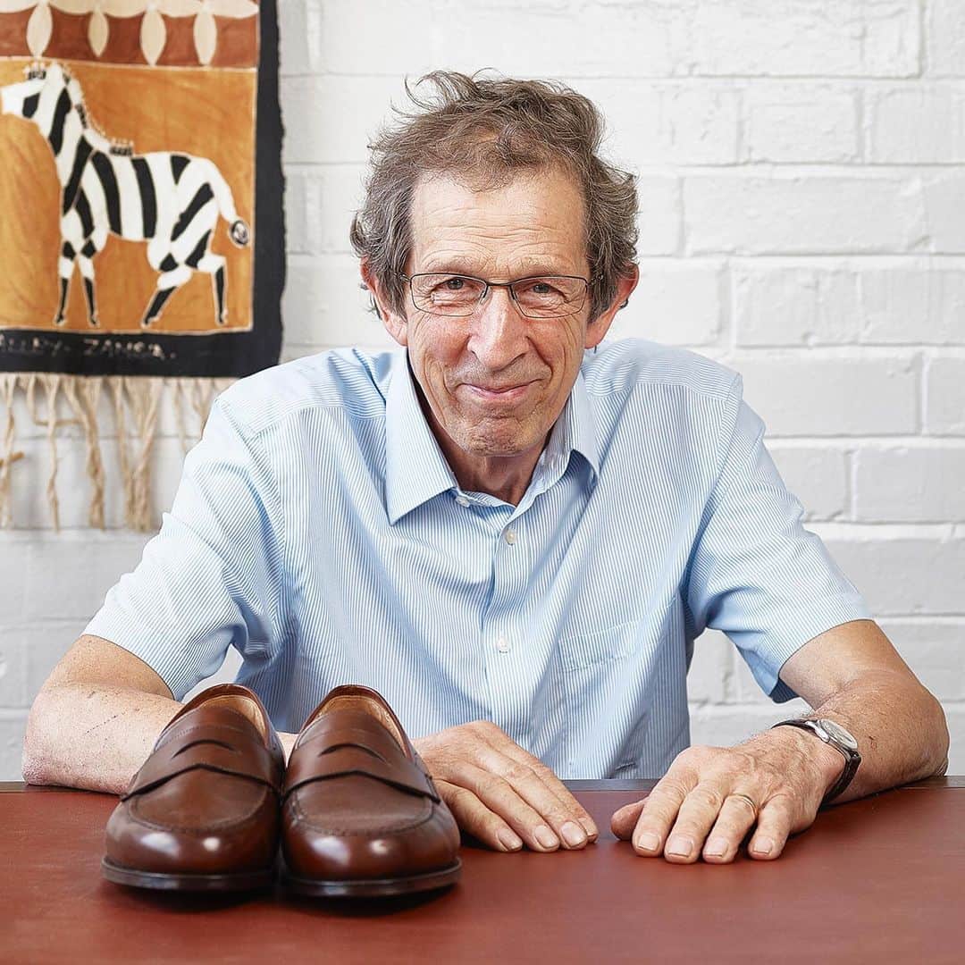 のインスタグラム：「Mr Nicholas Jones - often descried as the unsung hero of Crockett & Jones, certainly for the past 14 years. Nick is truly inspirational to all who spend any amount of time with him and especially to those who work with him. As Mr Jones Snr begins to wind down, we wanted you to meet and appreciate the man who is in charge of making sure ALL Crockett & Jones shoes and boots are made to exacting standards set out by his Great Grandfathers. . Swipe up in our story to read the article. . #crockettandjones #madetobeworn #nickjones #inthemaking #interview #factory」