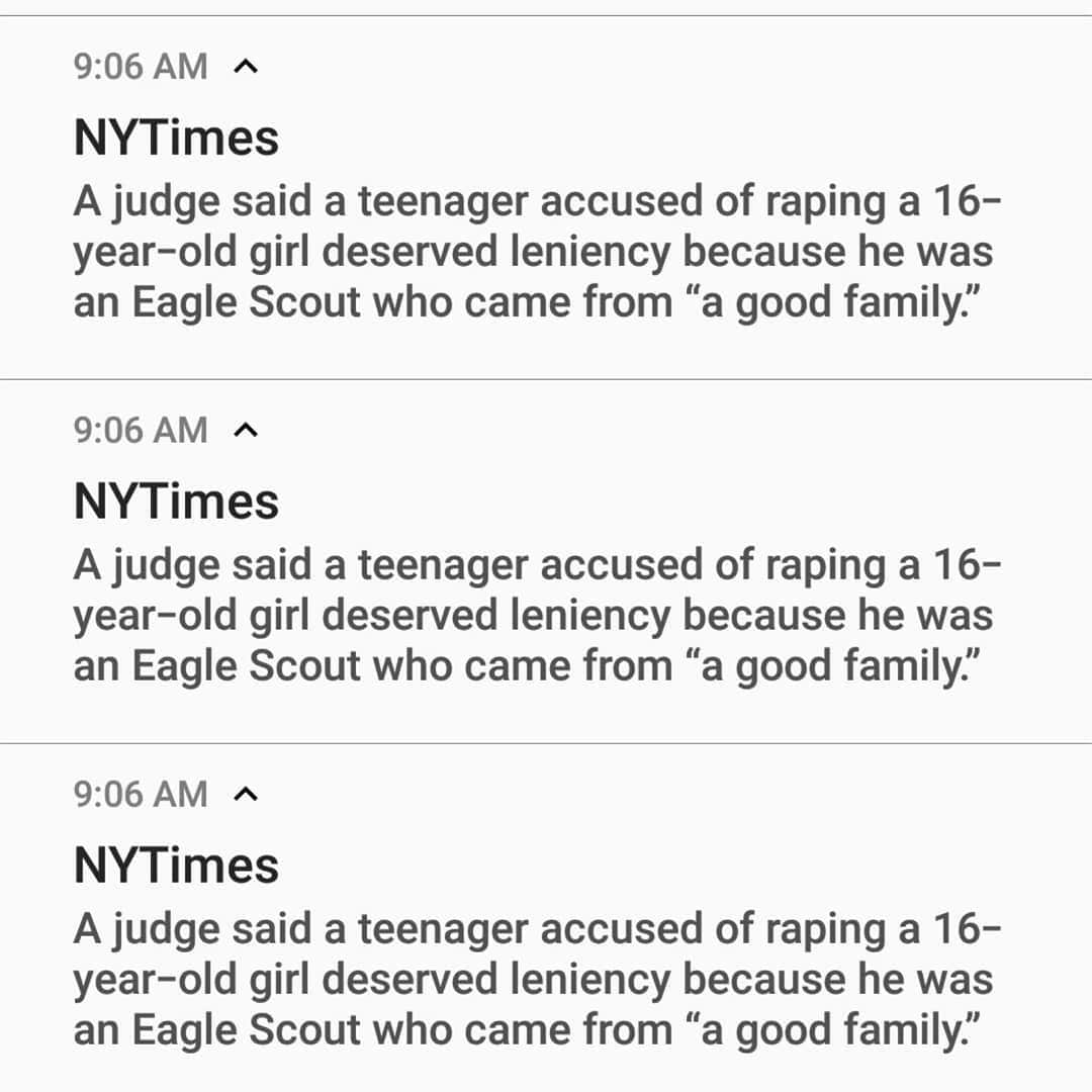 ガソリングラマーさんのインスタグラム写真 - (ガソリングラマーInstagram)「@nytimes #eaglescouts #rape #rapeculture #rapeisrape #goodfamily rapists only come from bad families oh ok」7月4日 3時13分 - gasolineglamour