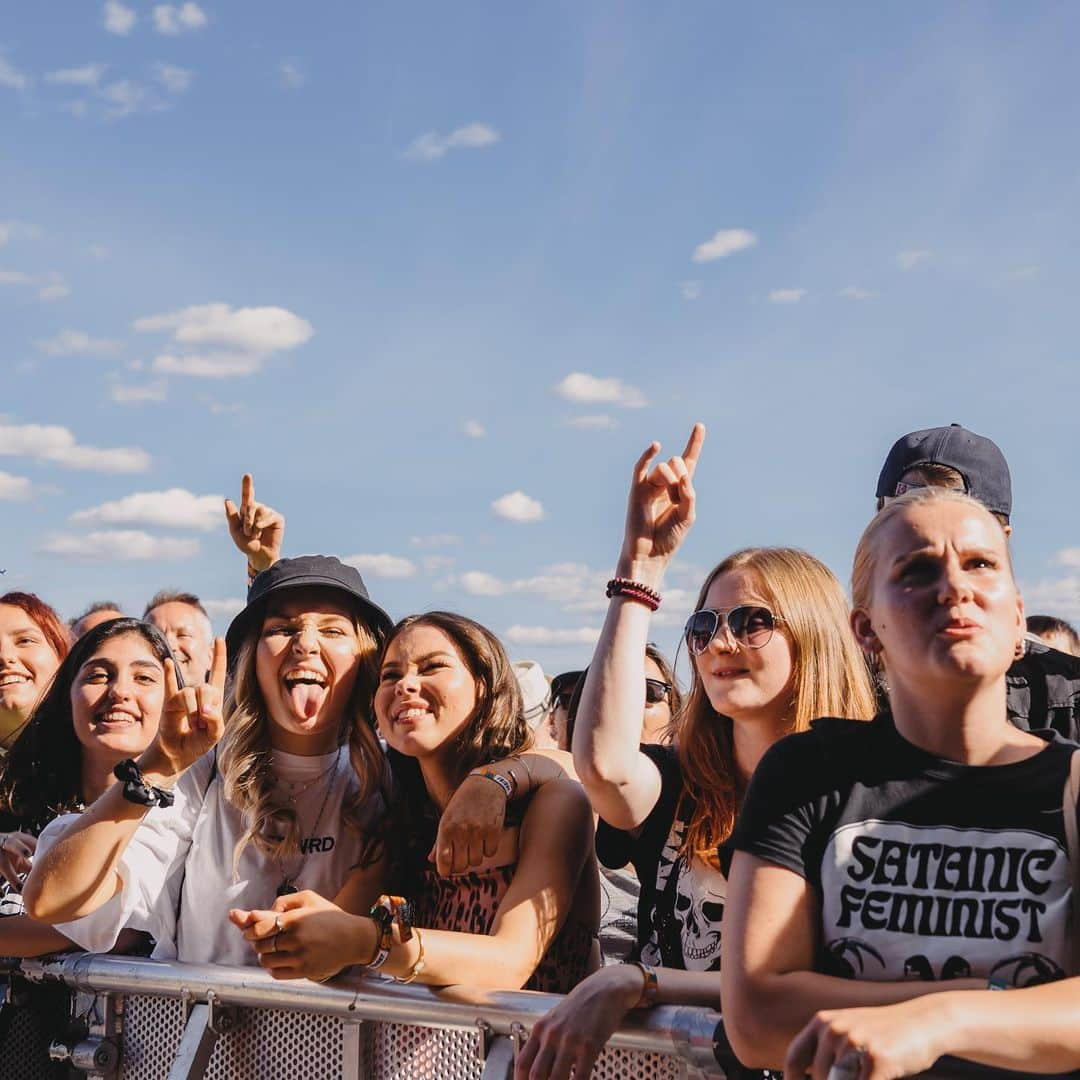 ジー・ヘイルさんのインスタグラム写真 - (ジー・ヘイルInstagram)「Lollapalooza Stockholm @lollapaloozase  photos by @judyhwon. ********************************** “Hello, we are Halestorm, we are loud, bat shit crazy, and we actually sing and play our instruments, no tracks, no click, no tricks!” What an amazing fesitival spot, where not only were we repping ourselves but we had the honor of being ambassadors of the Hard Rock genre! It was so amazing welcome these kids into the arms of rock n roll and to watch all these girls and boys in @billieeilish and @travisscott shirts, raising their horns and rocking the fuck out during our set! Thank you @lollapaloozase for having us!」7月4日 3時51分 - officiallzzyhale