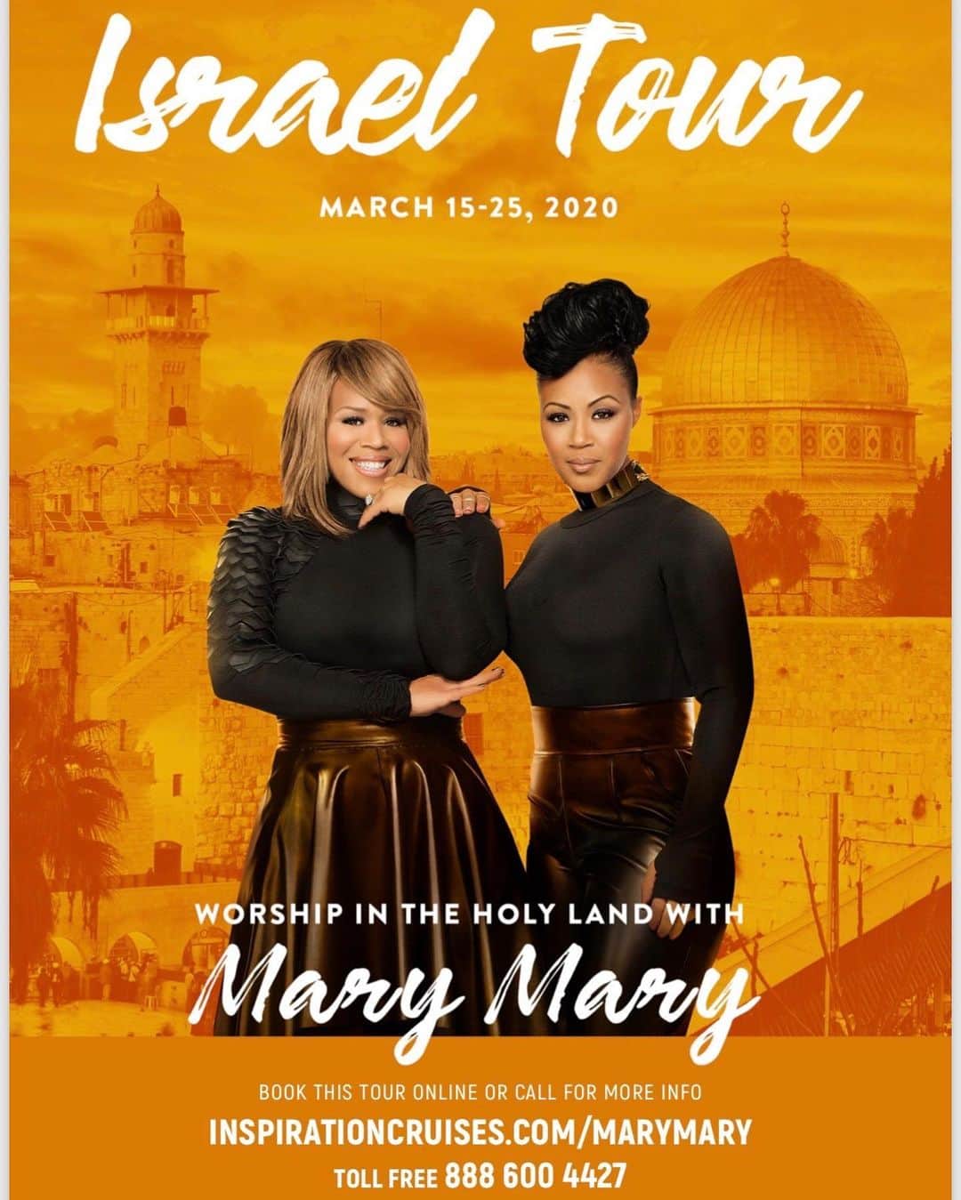 エリカ・キャンベルさんのインスタグラム写真 - (エリカ・キャンベルInstagram)「@therealmarymary #israel #March2020 JOINUS #THANKFUL #EricaandTina #ericacampbell #tinacampbell #warryncampbell #teddycampbell #music #worship #travel @inspirationcruises」7月4日 3時47分 - imericacampbell