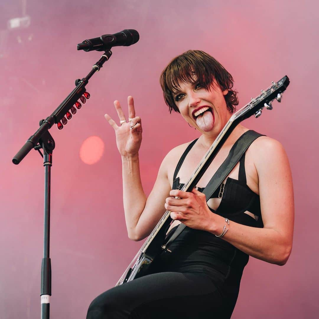 ジー・ヘイルさんのインスタグラム写真 - (ジー・ヘイルInstagram)「Lollapalooza Stockholm @lollapaloozase  photos by @judyhwon. ********************************** “Hello, we are Halestorm, we are loud, bat shit crazy, and we actually sing and play our instruments, no tracks, no click, no tricks!” What an amazing fesitival spot, where not only were we repping ourselves but we had the honor of being ambassadors of the Hard Rock genre! It was so amazing welcome these kids into the arms of rock n roll and to watch all these girls and boys in @billieeilish and @travisscott shirts, raising their horns and rocking the fuck out during our set! Thank you @lollapaloozase for having us!」7月4日 3時48分 - officiallzzyhale