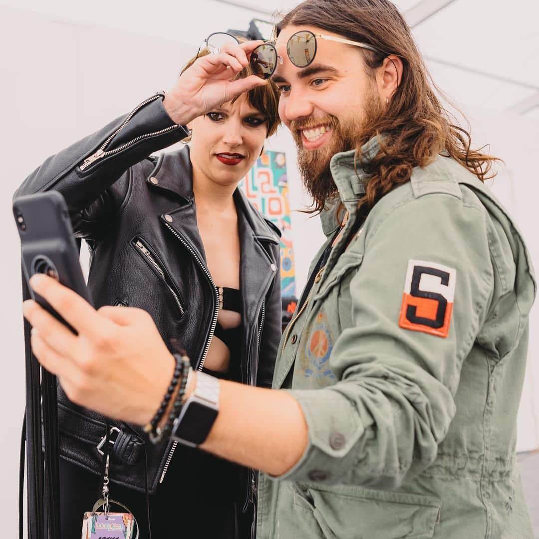 ジー・ヘイルさんのインスタグラム写真 - (ジー・ヘイルInstagram)「Lollapalooza Stockholm @lollapaloozase  photos by @judyhwon. ********************************** “Hello, we are Halestorm, we are loud, bat shit crazy, and we actually sing and play our instruments, no tracks, no click, no tricks!” What an amazing fesitival spot, where not only were we repping ourselves but we had the honor of being ambassadors of the Hard Rock genre! It was so amazing welcome these kids into the arms of rock n roll and to watch all these girls and boys in @billieeilish and @travisscott shirts, raising their horns and rocking the fuck out during our set! Thank you @lollapaloozase for having us!」7月4日 3時54分 - officiallzzyhale