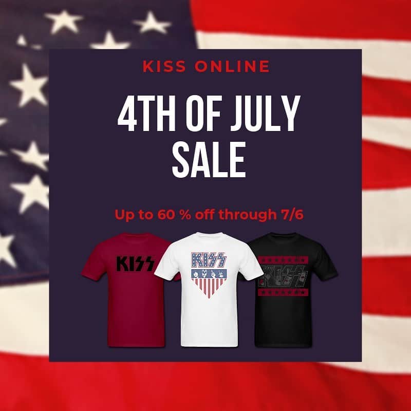 KISSさんのインスタグラム写真 - (KISSInstagram)「4th of July Sale, now through 7/6. Get shopping! Link in bio #KISS #4thofjuly #endoftheroad」7月4日 7時59分 - kissonline