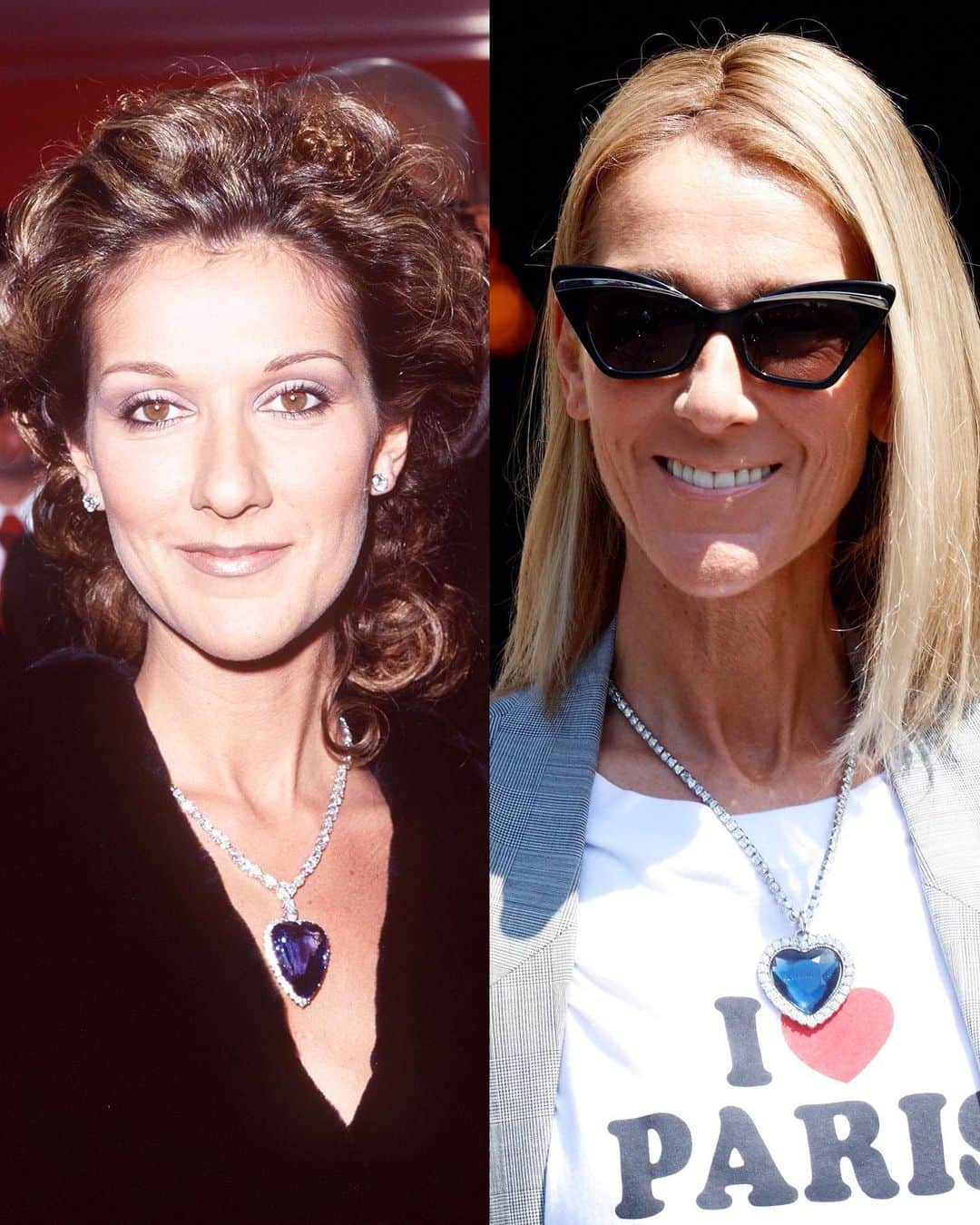 WHO WHAT WEARさんのインスタグラム写真 - (WHO WHAT WEARInstagram)「Shoutout to @celinedion who’s been wearing the Heart of the Ocean since 1998. 💙 photos: getty images」7月4日 8時42分 - whowhatwear