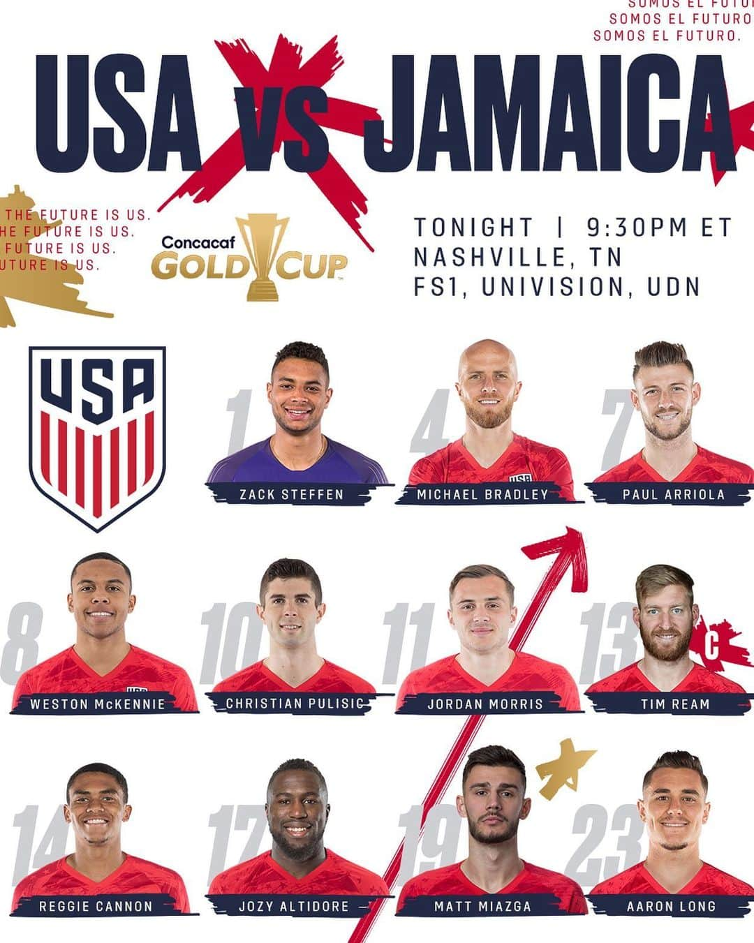 サッカー アメリカ代表チームのインスタグラム