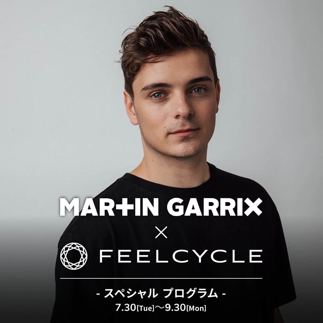 のインスタグラム：「. ◆New Program Information◆ . 『THE MARTIN GARRIX EXPERIENCE | ザ・マーティン・ギャリックス・エクスペリエンス』のリリースを記念して、マーティン・ギャリックス(@martingarrix)とFEELCYCLEのコラボレーションが実現。 . 最先端技術を駆使したライヴ・エクスペリエンスを届けているマーティン・ギャリックスの世界観をFEELCYCLEならではの迫力のサウンド、ライティングとともに全身で感じられるプログラム。FEELCYCLEだけの特別な体験を楽しんで。 . ＜BB2 MTGX＞ ■提供開始日 7/30(Tue) . 予約開始は7/12(Fri)20:00頃を予定しております。 . #feelcycle #フィールサイクル #feel #cycle #mylife #morebrilliant #itsstyle #notfitness #暗闇 #バイクエクササイズ #フィットネス #ジム #45分で約800kcal消費 #滝汗 #ダイエット #デトックス #美肌 #ストレス解消 #リラックス #集中 #音楽とひとつになる #MARTINGARRIX #マーティンギャリックス」