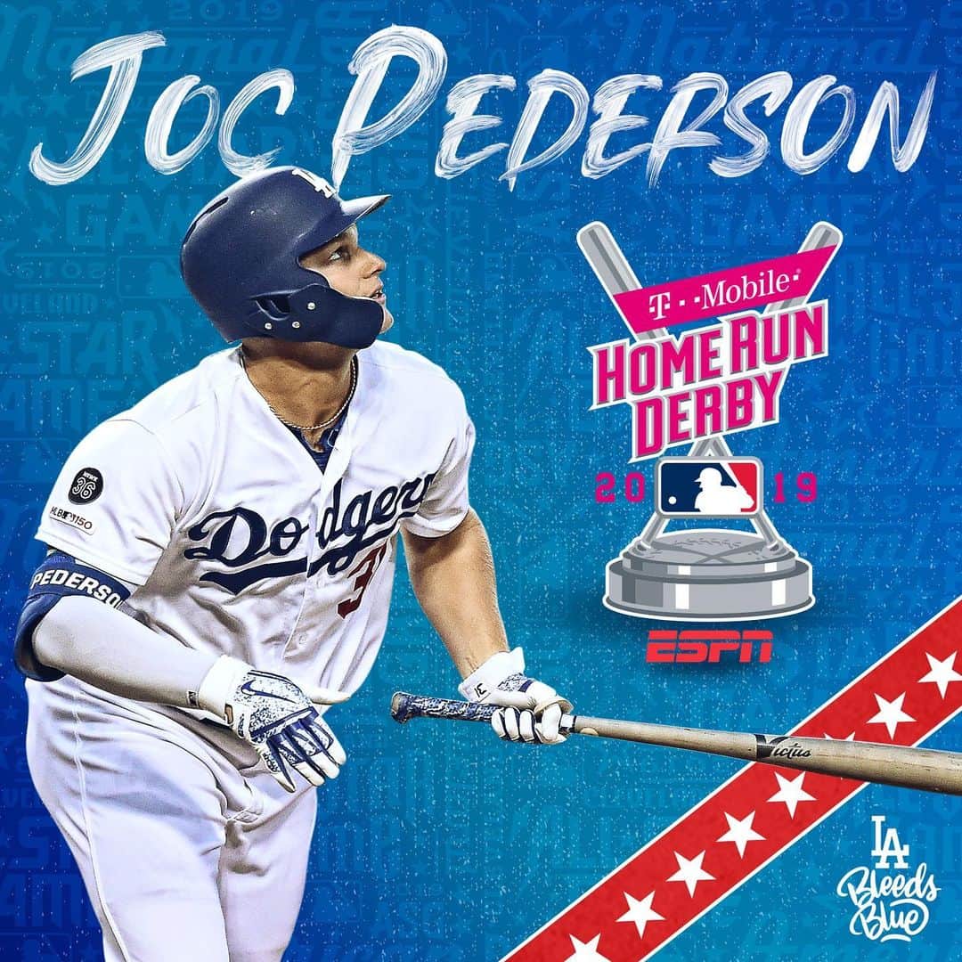 Los Angeles Dodgersさんのインスタグラム写真 - (Los Angeles DodgersInstagram)「Cleveland, you ready for some #JOCPOPS?! #HRDerby」7月4日 11時51分 - dodgers