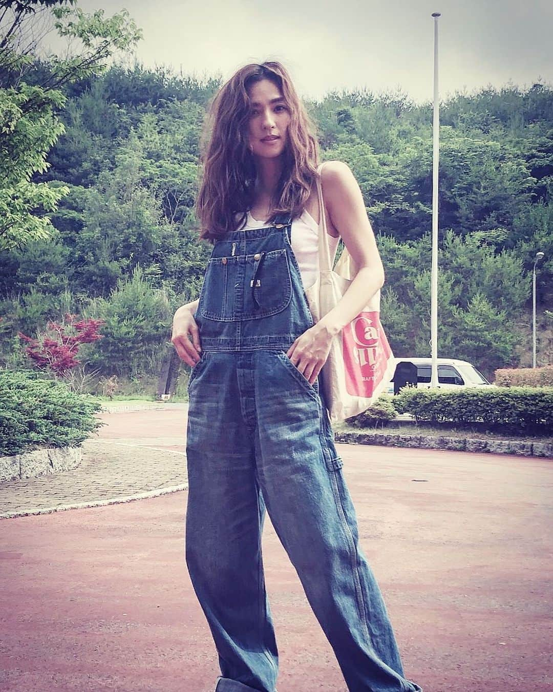 中村アンさんのインスタグラム写真 - (中村アンInstagram)「広島に来ました👖 Leeのオーバーオールが可愛くて着心地が最高！」7月4日 12時17分 - cocoannne