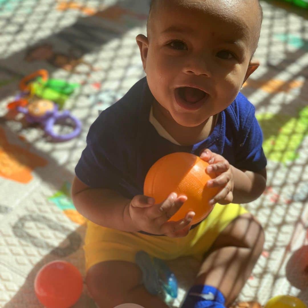 ジョン・ウォールのインスタグラム：「He already trynna be a bucket...A Boogie‼️」