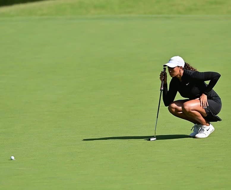 シャイエン・ウッズのインスタグラム：「Its a new week! Excited to tee it up @thornberrycreeklpga 🧀」