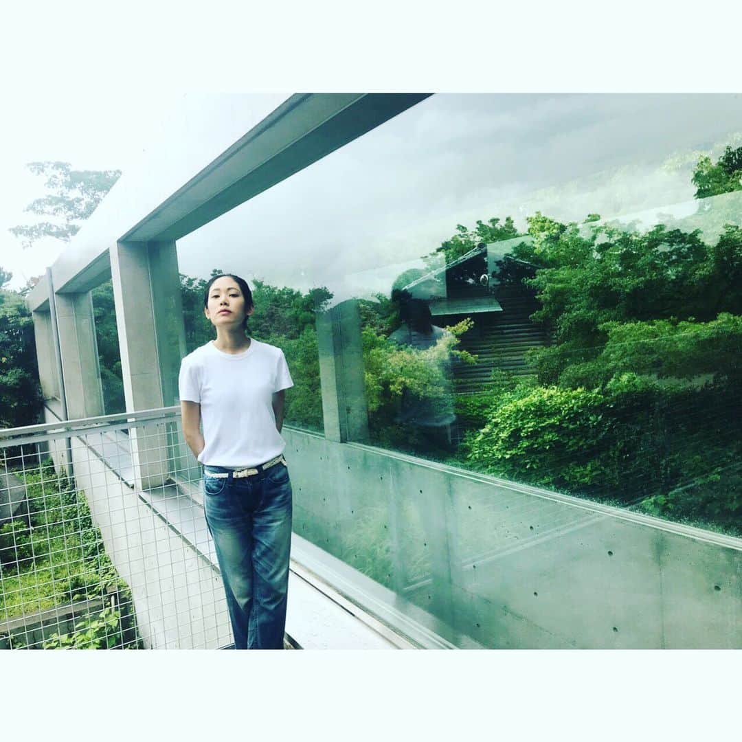 阿部純子さんのインスタグラム写真 - (阿部純子Instagram)「🍃 ガラスに反射した 緑がどこまでも透き通っていて キレイ。 ・ ・ #安藤忠雄建築」7月4日 12時52分 - junkoabe_official